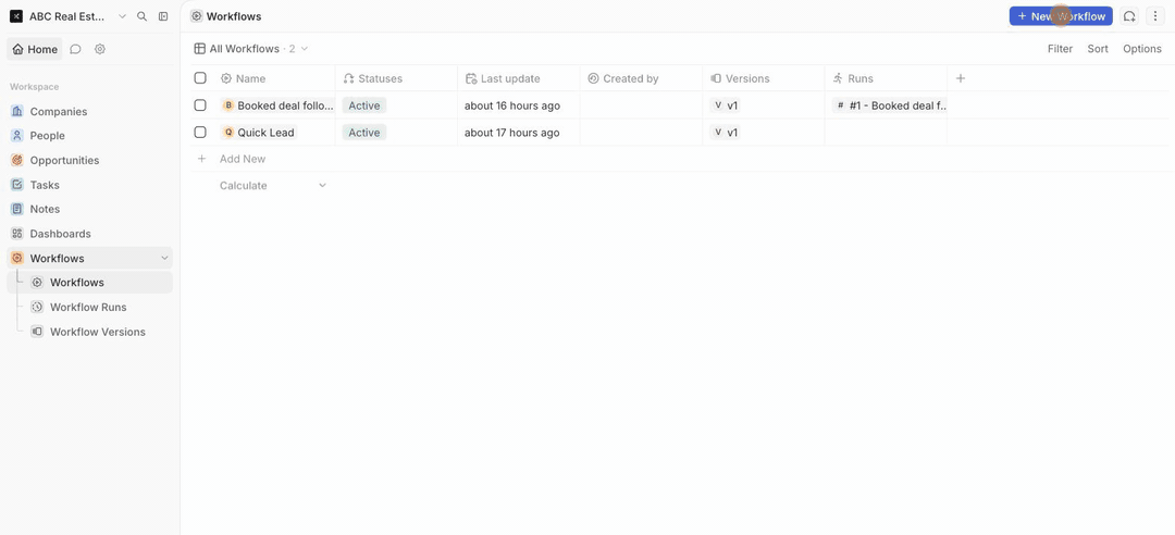 Animated: building a workflow that creates a call-back task for every new deal